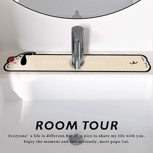 <b>Kitchen</b> Faucet Absorbent <b>Mat</b> TPE Non Slip Animal Print Novelty Shape Sink Splash Guard Bathroom Vanity <b>Mat</b> - Product Image 5