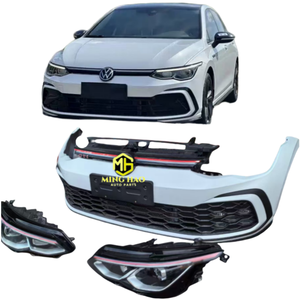 Componentes exteriores del automóvil para <span class=keywords><strong>Volkswagen</strong></span> <span class=keywords><strong>Golf</strong></span> 8 <span class=keywords><strong>GTI</strong></span>-Conjunto de parachoques delantero y trasero, incluidos faros, rejilla, capó y puertas - Product Image 3