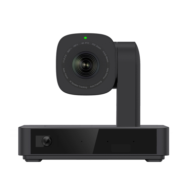 NEW 2026 Ptz 4K 10X Optics Live Streaming Webcam AI Auto Tracking Conference Camera Build-in Microphone Ceiling Mount PC
