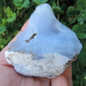 Venta al por Mayor de Piedras Preciosas Naturales, Calcedonia Azul Turca en Bruto y Ágata Azul en Bruto para la Fabricación de Joyas - Product Image 6