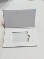 Carte-cadeau NFC, emballage en boîte blanche, impression