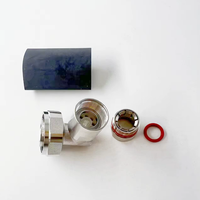 Câble d'antenne flexible 1/2 pouce, câble d'alimentation, fil électrique étanche, connecteur coaxial RF à angle droit DIN 7/16 mâle à pince