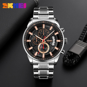 SKMEI 9285 Reloj de pulsera resistente al agua luminoso para hombre de lujo Reloj de cuarzo real analógico Resistente al agua Crono de 3 bar - Product Image 1