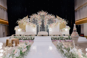 Toile de fond de <span class=keywords><strong>mariage</strong></span> personnalisée lisse, structure blanche, panneau de fond pour événements, fête, activités de <span class=keywords><strong>mariage</strong></span> - Product Image 2