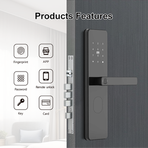 Smart Door Lock WiFi 2025-Tuya App Remote Access Control System Hotel Cloud & <b>Memory</b> <b>Card</b> Aluminium HM-Y81 Access Control System - Product Image 2