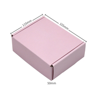 Boîte d'expédition rose mat haut de gamme au design unique, boîte pliante en carton ondulé personnalisée pour emballage de bougies avec insert