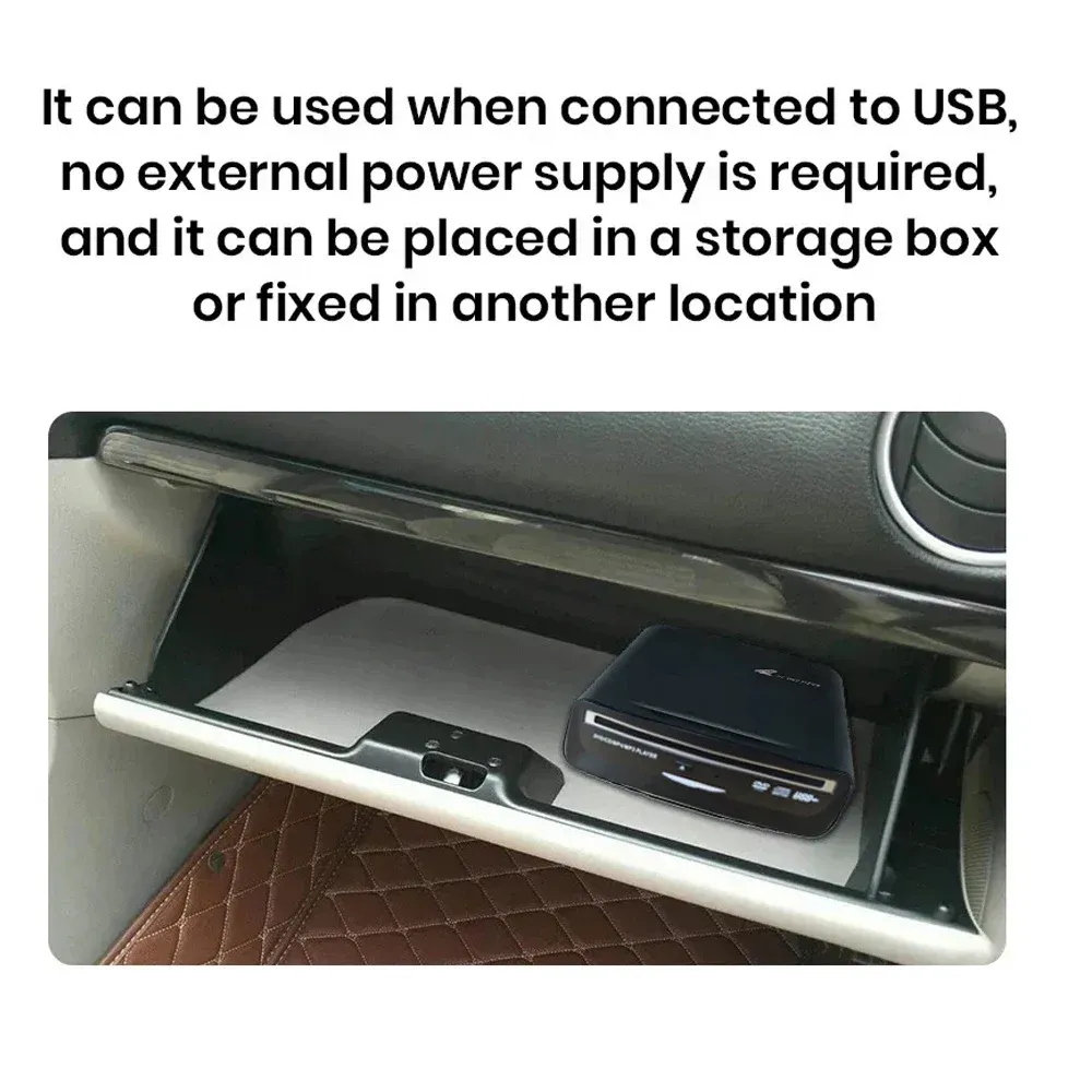 USB電源付き外部カーCD DVDプレーヤーteslaモデル2019-2021 Portable USB CD Player for Cars - Compatible with Tesla Model 3