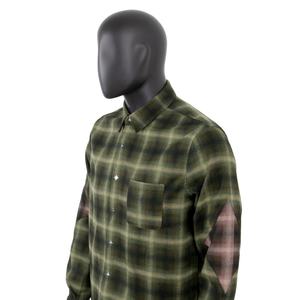 Camisa de Franela a Cuadros de Manga Larga con Bolsillos y Parches, Estilo Holgado, Personalizada de TOPSHOW para Hombre - Product Image 2