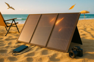 Panel Solar Plegable de Silicio Monocristalino de Alta Eficiencia, Directo de Fábrica, 50W 100W 200W, Ideal para Uso en Exteriores - Product Image 4