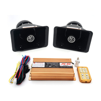 Sirène haut-parleur klaxon 12V 200W X5 sirène avertissement alarme contrôle sans fil pour Ambulance camion de pompiers moto véhicules d'urgence