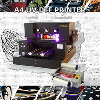 Impresora UV/DTF Multifuncional Automática A4 con Cabezal Epson, Nueva Impresora UV para Barnizar Fundas de Teléfono, Botellas Cilíndricas