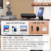 US Custom 67 W Power Pup-up Socket avec USB et TYPE-C coque en aluminium PC Desk Clamping Fiches et prises personnalisées
