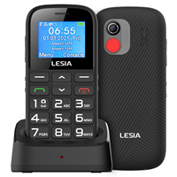 Teléfono Móvil Barato OEM 2G/LTE LESIA EZ1 con Teclado, Teléfono Celular para Personas Mayores con SOS