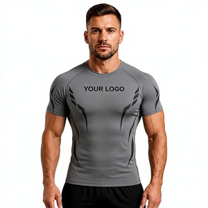 T-shirt de compression athlétique personnalisé pour homme – Performance, entraînement, séchage rapide, protection anti-irritation 2026 - Product Image 2