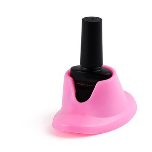 Support de Bouteille de Vernis à Ongles en Forme de Cœur, Présentoir Portable en Plastique pour Nail Art, Outil de Manucure pour Salon et DIY, Blanc Rose - Product Image 2