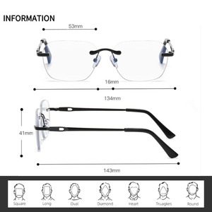 男性用フォトクロミックアンチブルーライト長老視メガネ自動ズームマルチフォーカス距離デュアルユース眼鏡 - Product Image 5