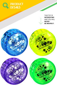 小さな販促玩具子供プラスチックヨーヨーボールダブルクラッチ稲妻ヨーヨー売れ筋 - Product Image 2