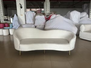 Canapé en velours pour la décoration de la réception de <span class=keywords><strong>mariage</strong></span>, des événements et de la zone lounge, design moderne en gros, décoration de fond de scène - Product Image 4