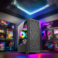 Casing ATX Menara menengah dari Cina Casing komputer PC kantor vertikal dengan kipas untuk Desktop game PC