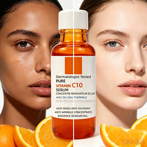 Concentrado Facial con 10% de Vitamina C y Ácido Hialurónico de Grado Dérmico, Suero Antioxidante y Antienvejecimiento, Sin Perfume, para Piel Sensible - Product Image 6