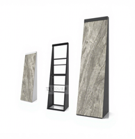 Vente directe d'usine de haute qualité verticale en métal granit et marbre carrelage présentoirs pour salle d'exposition