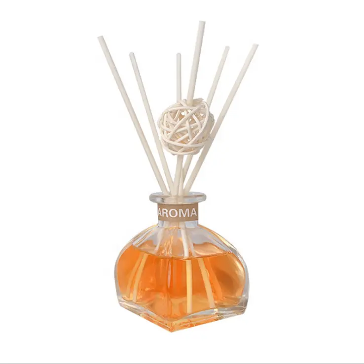 Free customize Air Fragrance Freshening Luxury Home Decor New Perfume Fragrance oil Stick Black Glass Reed Diffuser