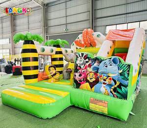 <span class=keywords><strong>Castillo</strong></span> Inflable Comercial de PVC para Niños, Modelo Backyard Safari Hpfburg Air Castle, Juegos Inflables - Product Image 2