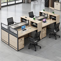 BGZ-207X Bureaux de personnel Postes de travail pour employés Cubicles de bureau modernes et élégants avec cloisons Chaise de bureau financière