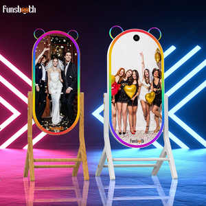2024 Funsbooth selfie espejo fotomatón espejo mágico LCD <span class=keywords><strong>photoboth</strong></span> con espejo fotomatón con cámara e impresora - Product Image 1
