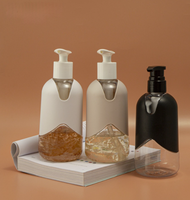 2025 nouveau Stock 300ml 400ml 500ml PET plastique Premium shampooing bouteille recyclable hauteur fin pour colombe esthétique soins de la peau sérums