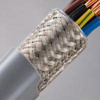 Kabel Kontrol Fleksibel LiYCY 300/500V Berpelindung Anyaman Tembaga Berlapis Timah Multi Inti untuk Sinyal dan Data DIN VDE 0812 Bersertifikasi CE