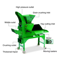 Nouvelle machine à haute productivité pour la broyage du maïs, du foin, de l'ensilage, des tiges de blé et de la paille, fonctionnant au diesel et à l'essence