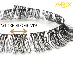 A-RIX DIY ชุดต่อขนตาแบบกึ่งสำเร็จรูป 3 ขั้นตอน ติดกาวเอง กันน้ำ ให้ลุคธรรมชาติ สีดำ/น้ำตาล ใช้ซ้ำได้ แพ็ค 40 คู่ - Product Image 4