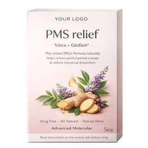 อาหารเสริมบรรเทาอาการ <span class=keywords><strong>PMS</strong></span> สำหรับผู้ใหญ่ สูตรธรรมชาติ ผสมวิตาเซ็กซ์ จินฟอร์ท อิโนซิทอล วิตามินดี2 ช่วยบรรเทาอาการปวดประจำเดือน ได้รับการรับรองมาตรฐาน GMP - Product Image 1