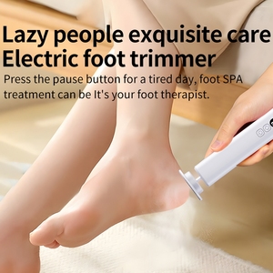 Portable Electric Foot Scrubber Set Adjustable Stainless Steel Callus Remover with Charging Base for Manicure Pedicure - Product Image 4
