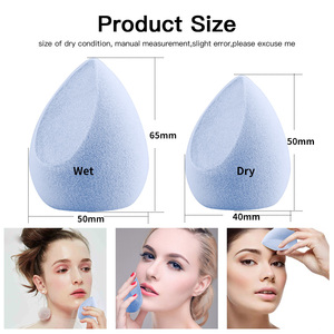 Dias Mỹ Phẩm Nền Tảng Pha Trộn Nhung Vẻ Đẹp Trứng Không <span class=keywords><strong>Latex</strong></span> Miễn Phí Nhãn Hiệu Riêng Biểu Tượng Tùy Chỉnh Đổ Xô Máy Xay Sinh Tố Trang Điểm Miếng Bọt Biển - Product Image 5