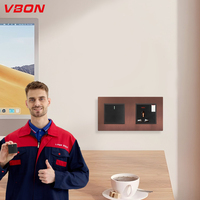 VBQN Wenzhou électrique maison lumière mur puissance interrupteurs électriques prise britannique prises et interrupteurs électriques