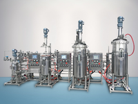Bioréacteur de fermenteur automatique 20L, réservoir de mélange industriel de fermenteur d'acier inoxydable
