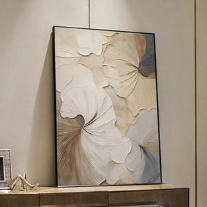 Tranh sơn dầu vẽ tay hoa mới nhất năm 2025, tranh nghệ thuật trừu tượng hoa, tranh trang trí treo tường 3D có khung, trang trí nhà cửa khách sạn - Product Image 3