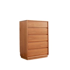 Cherry Wood Five <b>Drawer</b> Chest Solid Wood Modern Storage Cabinet Bedroom Living Room Dresser - Product Image 3