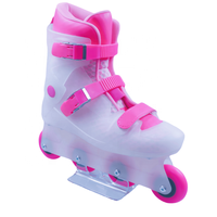 Rollermaster Patins à roulettes urbains pour adultes, roues PU 85A, roulements ABEC-7, châssis en aluminium, chaussures de fitness avec fonction clignotante