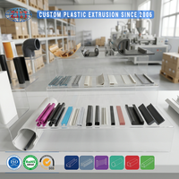 Perfil de PVC personalizado de fácil instalación, riel de cortina en ángulo de plástico gris claro para protector de esquina de fábrica siderúrgica