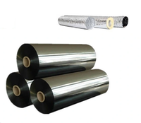 Film composite PET/AL souple en aluminium pour conduits flexibles, matériau brut, simple et double face