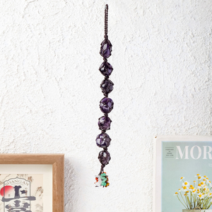 Ornement suspendu pour voiture en pierres naturelles <span class=keywords><strong>7</strong></span> <span class=keywords><strong>Chakras</strong></span>, artisanat en cristal pour la guérison et la décoration de voiture et de maison, vente en gros - Product Image 5