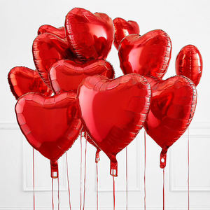 Globo de aluminio rojo de 18 pulgadas con diseño de amor, decoración para el Día de San Valentín, juego de globos para confesiones - Product Image 1