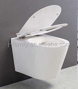 Европейский п-ловушка для мытья туалета на стену с крышкой UF - Product Image 3