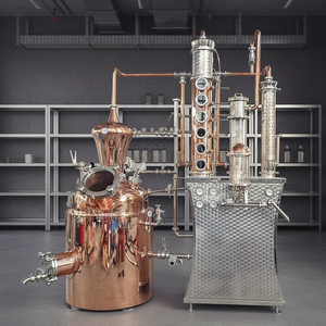 MICET 200L Alambic en cuivre pour whisky et <span class=keywords><strong>gin</strong></span>, avec panier et <span class=keywords><strong>base</strong></span> en acier inoxydable, colonne <span class=keywords><strong>de</strong></span> distillation d'<span class=keywords><strong>alcool</strong></span>, distillerie économique à vendre - Product Image 1