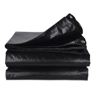 Bâche PE noire imperméable en tissu écologique pour tente - Product Image 1