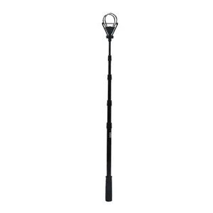 Draagbare Roestvrij Staal Hoofd Intrekbare Zwart Aluminium Golfbal Retriever Telescopische Met Metalen Hoofd 9 Ft 12 Ft 15 Ft 16 Ft