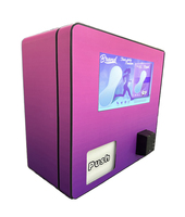 24/7 distributeur automatique de serviettes hygiéniques automatique pour hôtels Code QR en métal sans espèces et paiement par jeton pour l'utilisation des toilettes